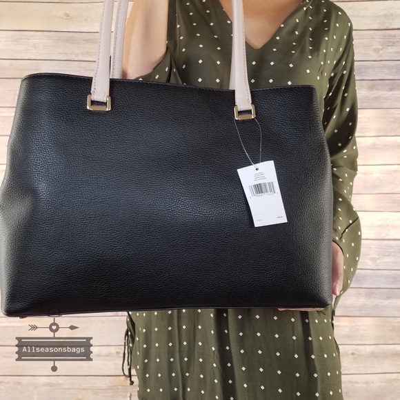 Kate spade LARGE Maryanne tote black bow satchel - Picture 5 of 8